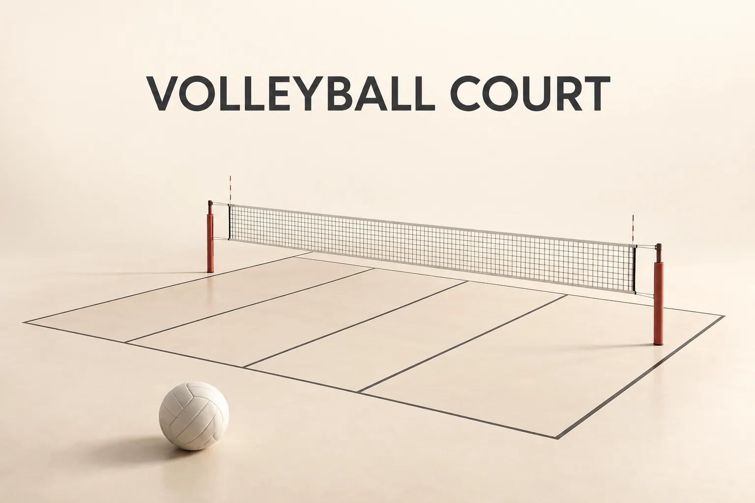 アジア大会バレーボール女子、日本の決勝はいつ？ 2026年愛知・名古屋大会を整理의 VOLLEYBALL COURT 관련 대표 이미지