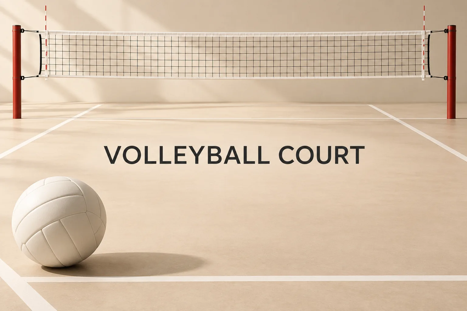 男子バレー日本代表がアジア選手権優勝。イランとの決勝結果と五輪出場権の関係의 VOLLEYBALL COURT 관련 대표 이미지
